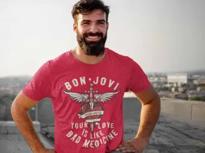 Bon JOvi T-Shirts for Your Valentine to Give them a Message