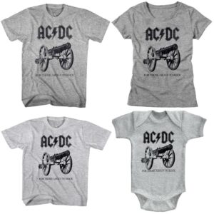 ACDC Those About To Rock Family T-Shirt Set