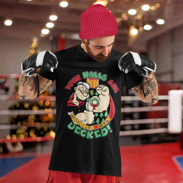 Popeye decked for xmas