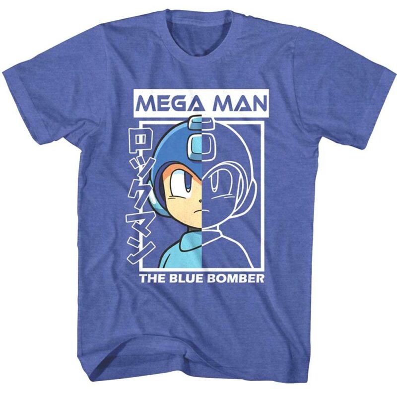 Megaman Blue Bomber Halves Men’s T Shirt