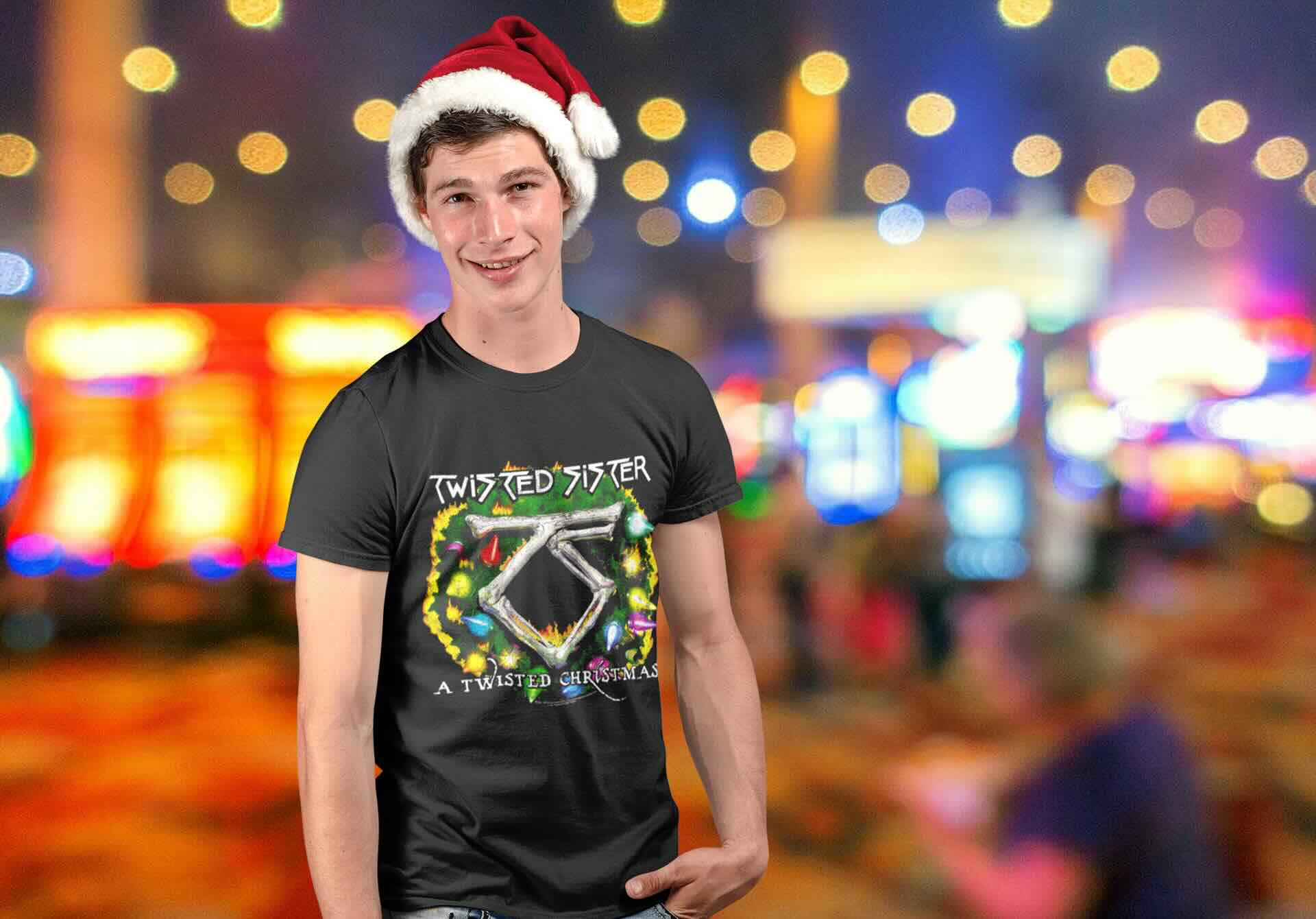 Twisted Sister Christmas Lights Men’s T Shirt