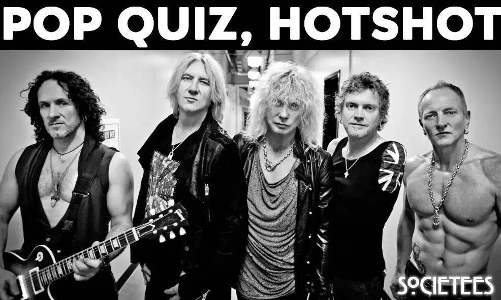 Def Leppard pop quiz header