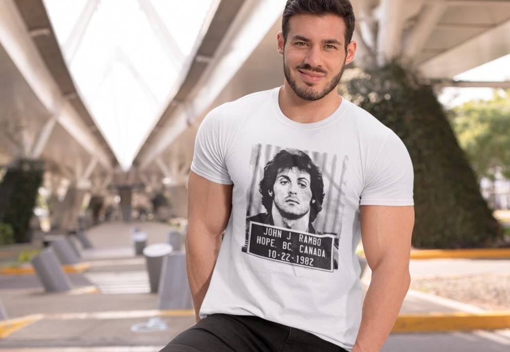 rambo mugshot tee