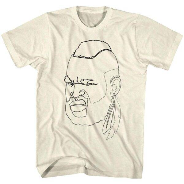 Mr T Line Art Men’s T Shirt