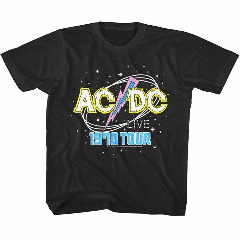 ACDC Intergalactic Live Tour 1978 Kids T-Shirt