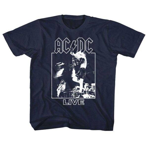 ACDC Live Guitar Shredding Kids T-Shirt