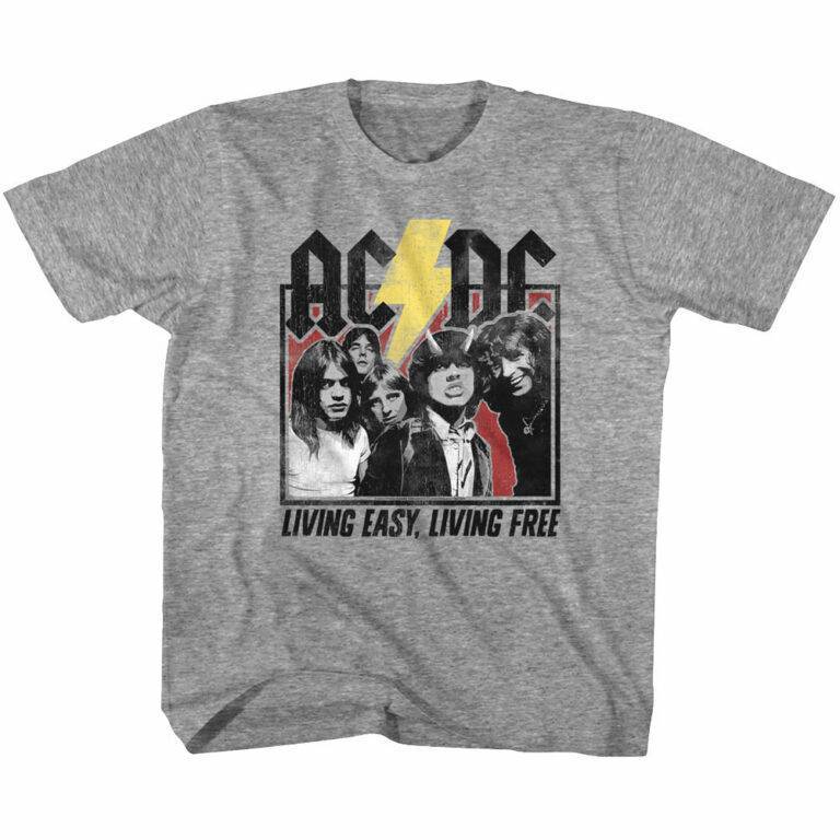 ACDC Living Easy Living Free Kids T-Shirt