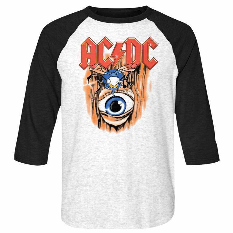 ACDC Fly on the Wall Album Baseball Shirt