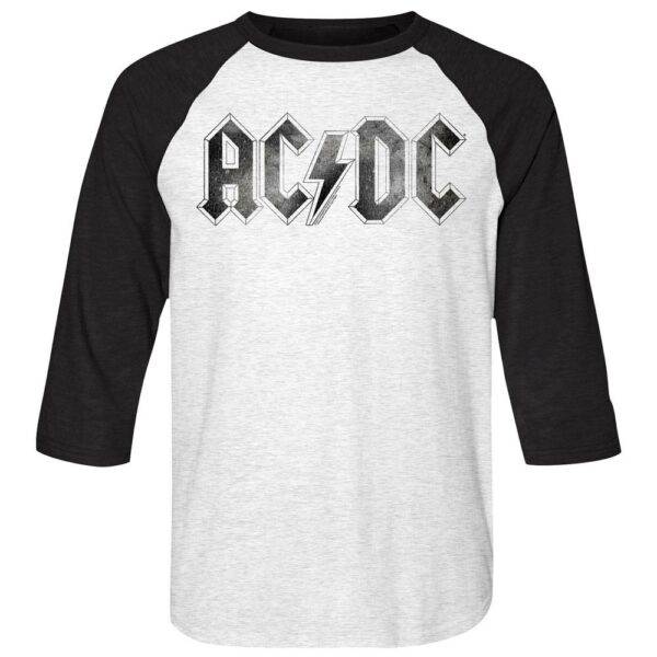 ACDC Vintage Logo Baseball T Shirt