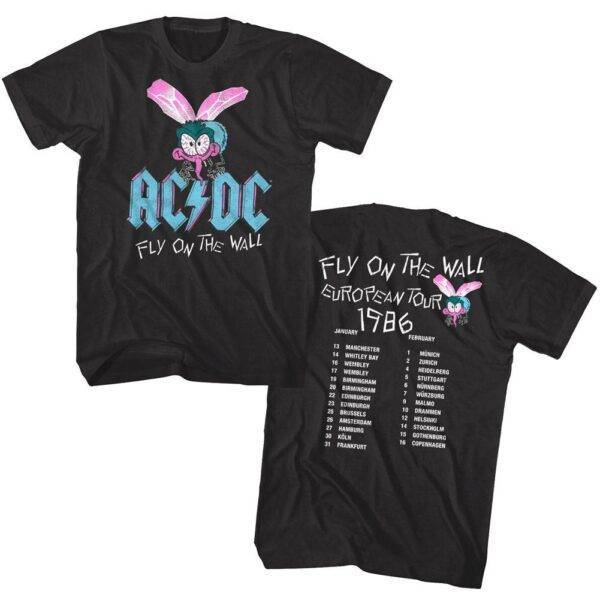 ACDC Fly on The Wall European tour T-Shirt