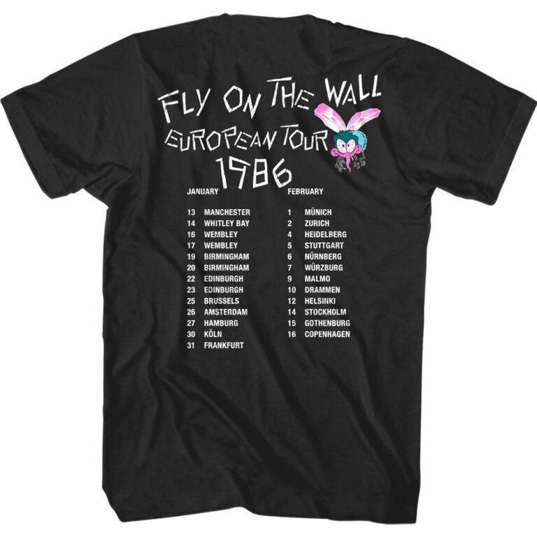 ACDC Fly on The Wall European tour T-Shirt