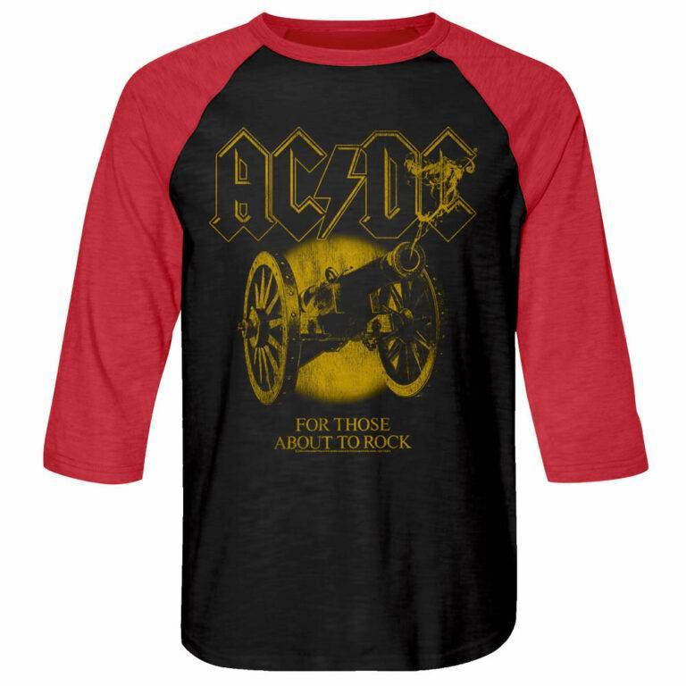 ACDC Golden Cannon Baseball Shirt