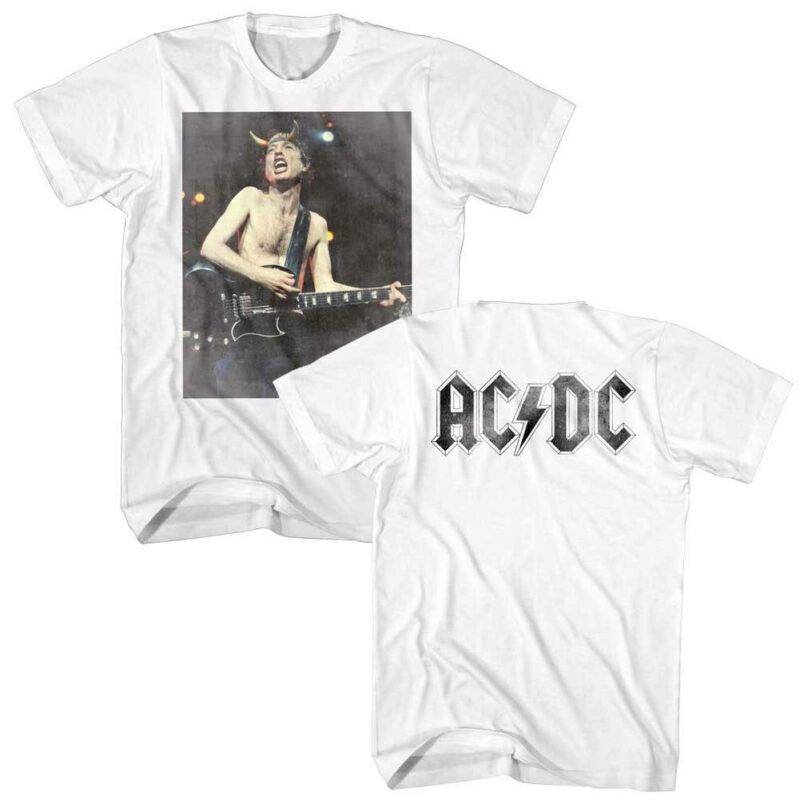 ACDC Angus Young Live Rock Men’s T Shirt