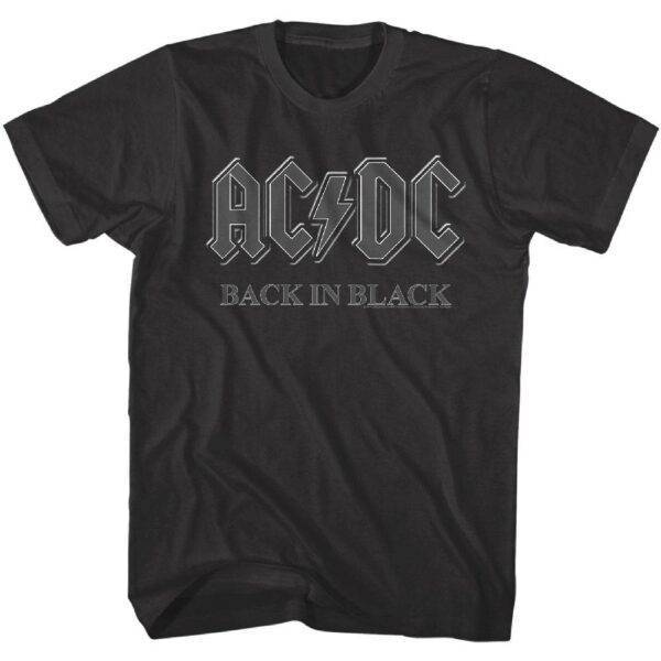 ACDC Back in Black Vintage Men’s T Shirt