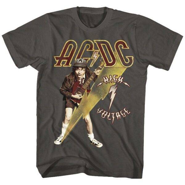 ACDC High Voltage Angus Guitar Men’s T Shirt