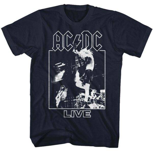 ACDC Live Guitar Shredding Men’s T Shirt