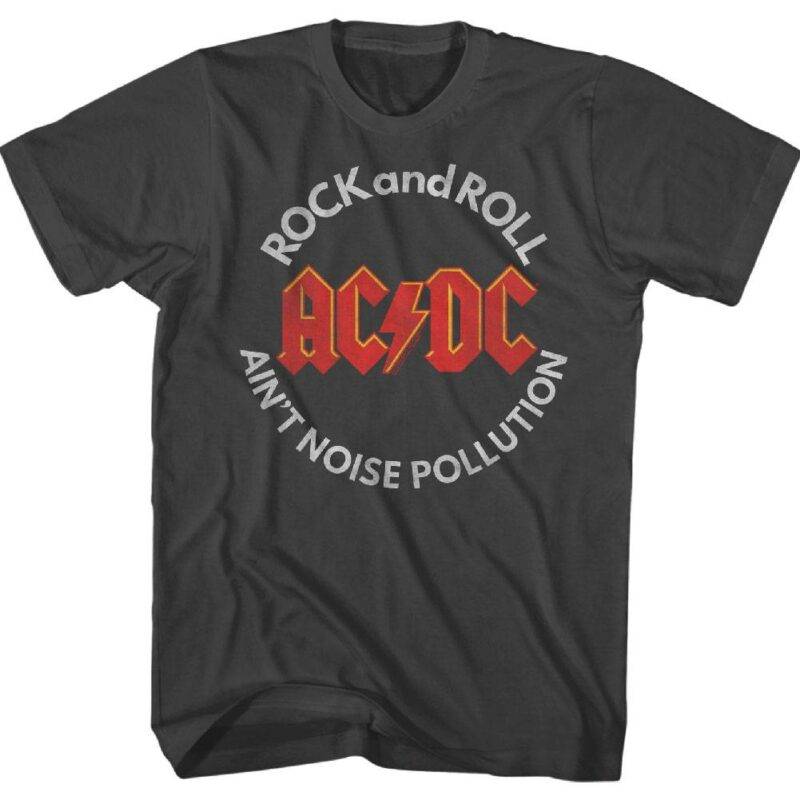 ACDC Rock n Roll Ain’t Noise Pollution Men’s T Shirt