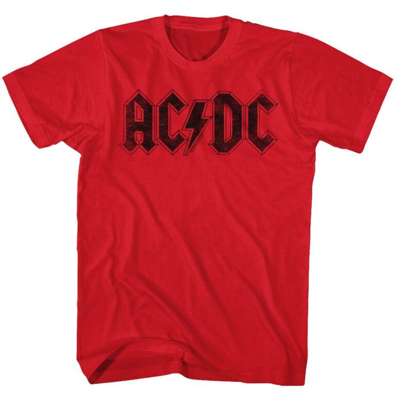 ACDC Logo Men’s Red T Shirt