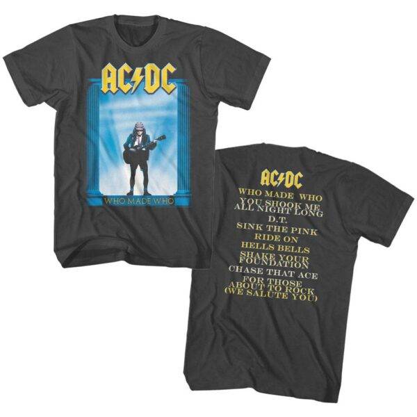 ACDC Who Made Who Tracklist Men’s T Shirt