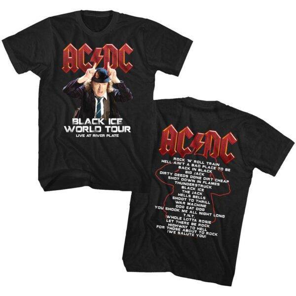 ACDC Black Ice World Tour Live Men’s T Shirt