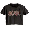 ACDC Leopard Logo Crop Top