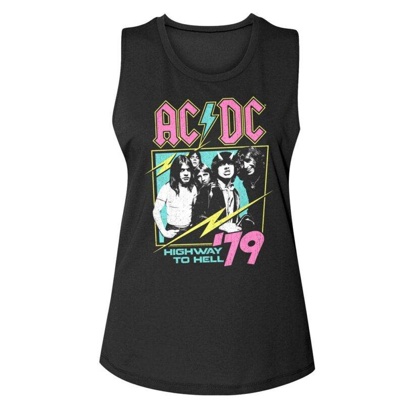 ACDC Neon Highway to Hell Tanktop