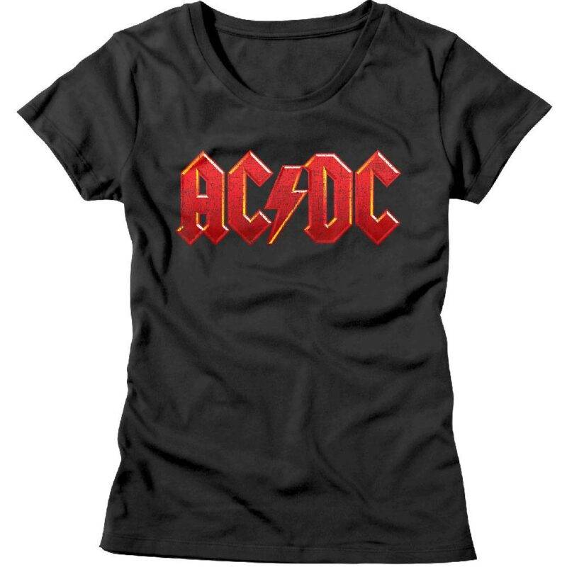 ACDC Red Distress Logo T-Shirt