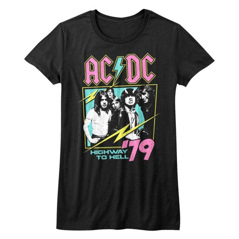 ACDC Neon Highway to Hell Top