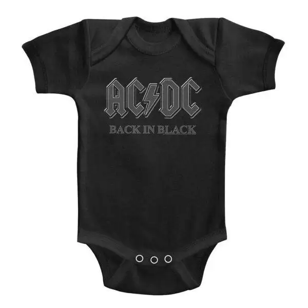 ACDC Back in Black Onesie