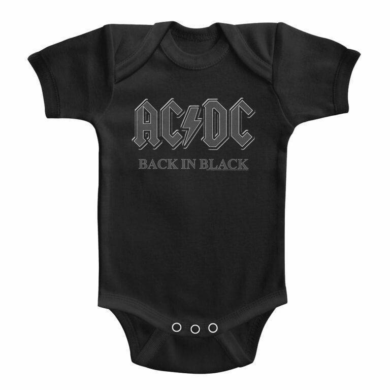 ACDC Back in Black Onesie