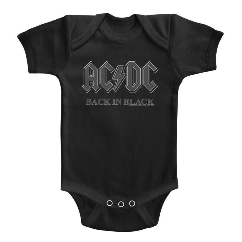 ACDC Back in Black Onesie