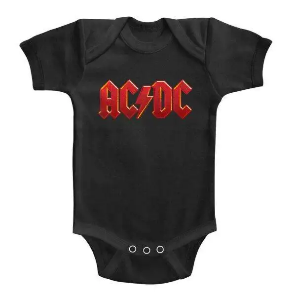 ACDC Faded Red Logo Onesie