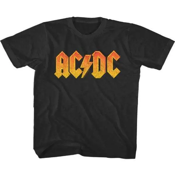 ACDC Vintage Orange Fire Kids T-Shirt