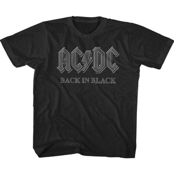 ACDC Vintage Back in Black Kids T-Shirt