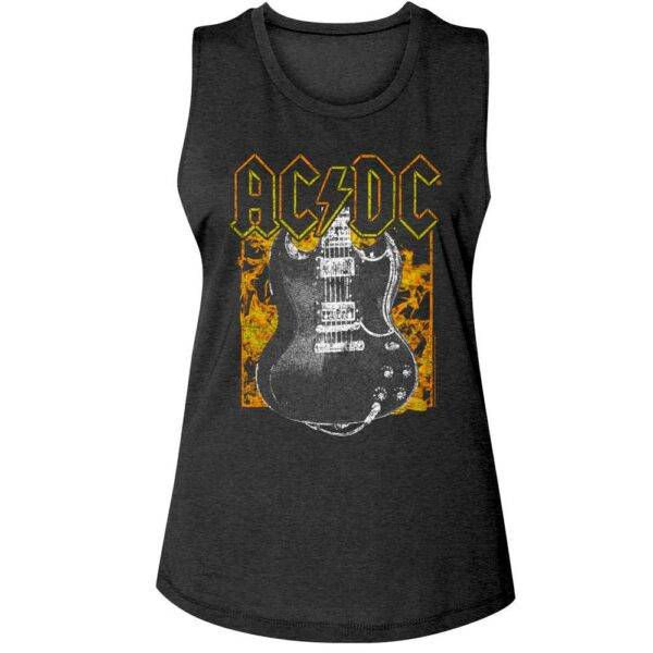 ACDC Flaming Guitar Tank