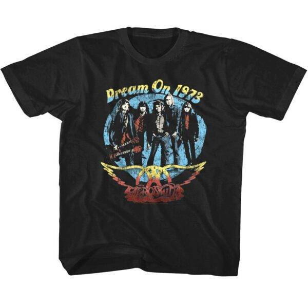 Aerosmith Dream On Tour 1973 Kids T Shirt
