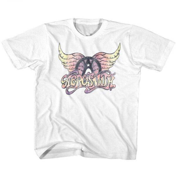 Aerosmith Pastel Wings Logo Kids T Shirt