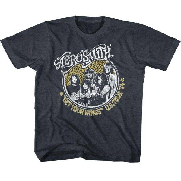Aerosmith Get Your Wings US Tour 74 Kids T Shirt