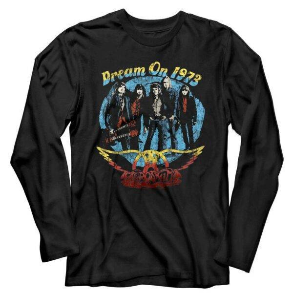 Aerosmith Dream On Tour 1973 Long Sleeve T Shirt