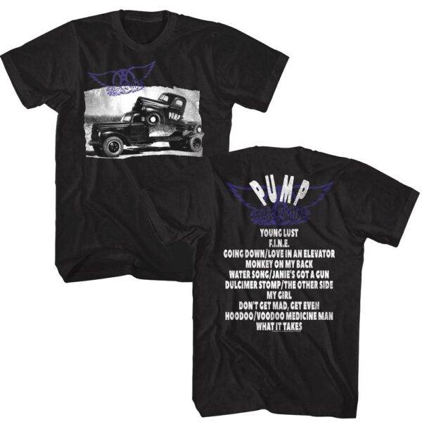 Aerosmith Pump Album Tracklist Men's T Shirt