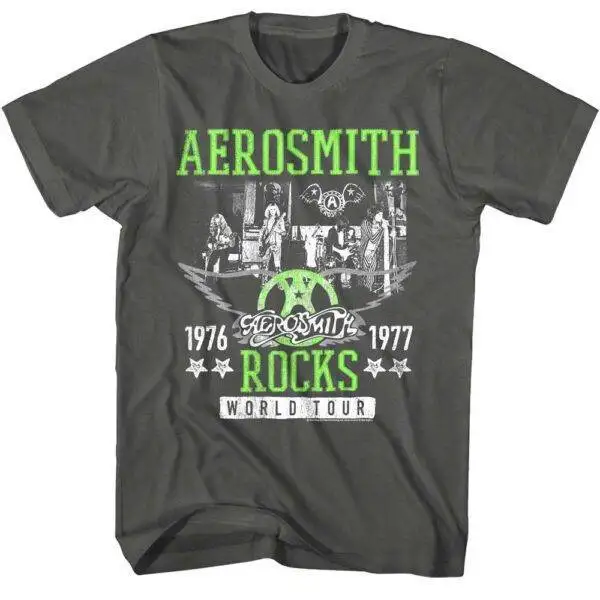 Aerosmith Rocks World Tour 1977 Men’s T Shirt