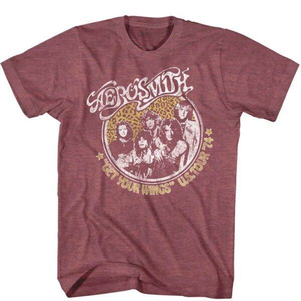 Aerosmith Get Your Wings US Tour 74 Men’s T Shirt