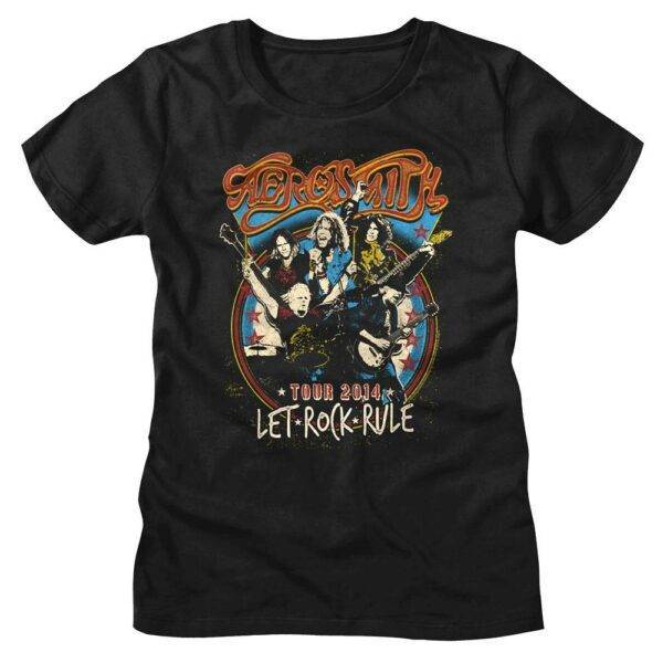 Aerosmith Let Rock Rule Tour 2014 Women’s T Shirt