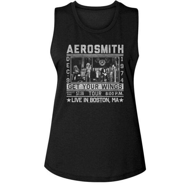 Aerosmith Get Your Wings Tour 1974 Women’s Tank