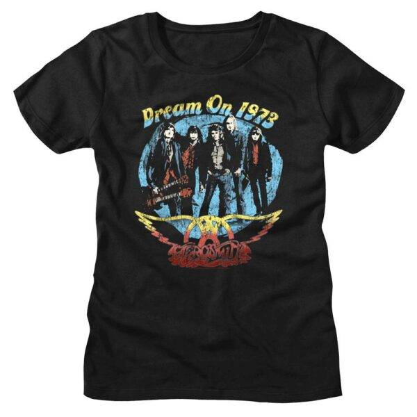 Aerosmith Dream On Tour 1973 Women’s T Shirt