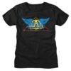 Aerosmith Chrome Winged Logo Women’s T Shirt