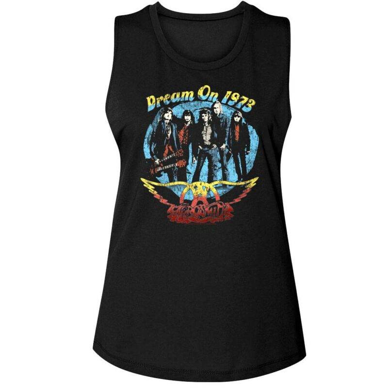 Aerosmith Dream On Tour 1973 Women’s Tank