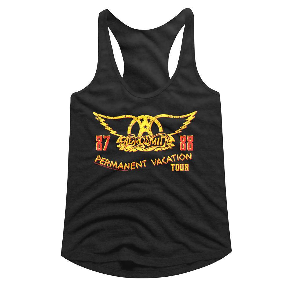 Aerosmith Permanent Vacation Tank, Women's Graphic Rock Tees