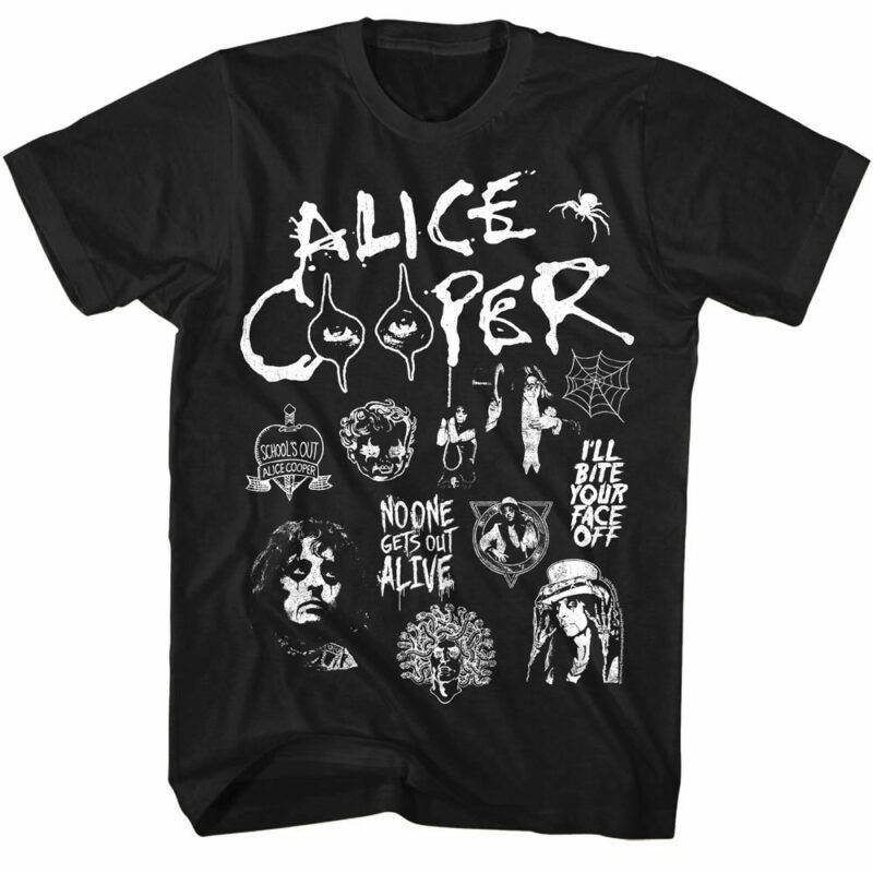 Alice Cooper Rock Collage T-Shirt