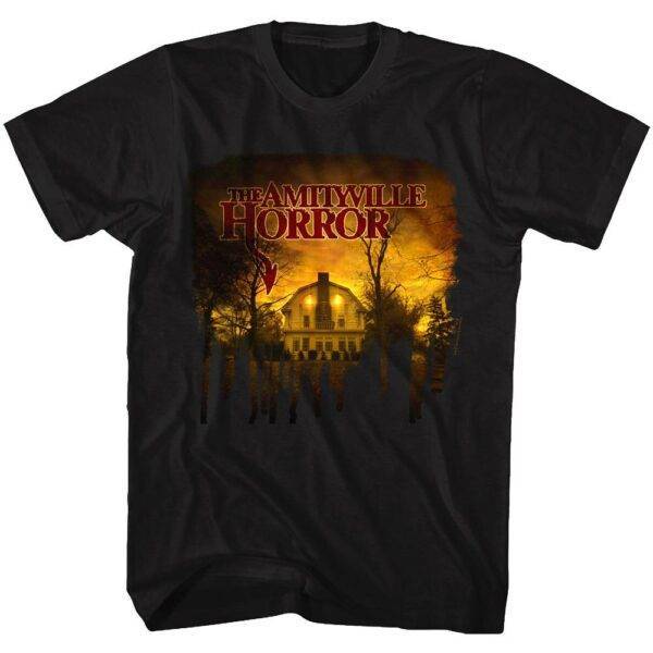 Amityville Horror Glowing Haunted House Men’s T Shirt